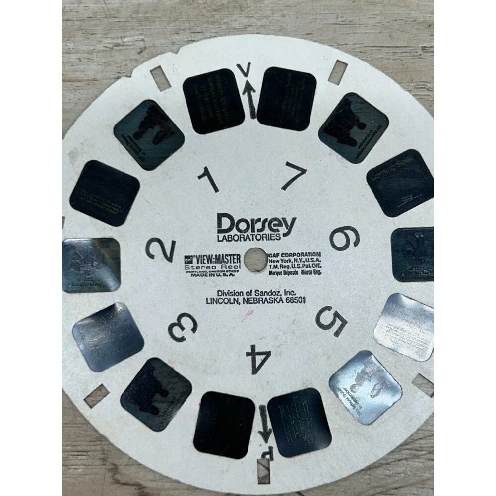 Vtg 1960s Sawyer View-Master 3D Color Slide Stereoscopic With 9 Reels Lot